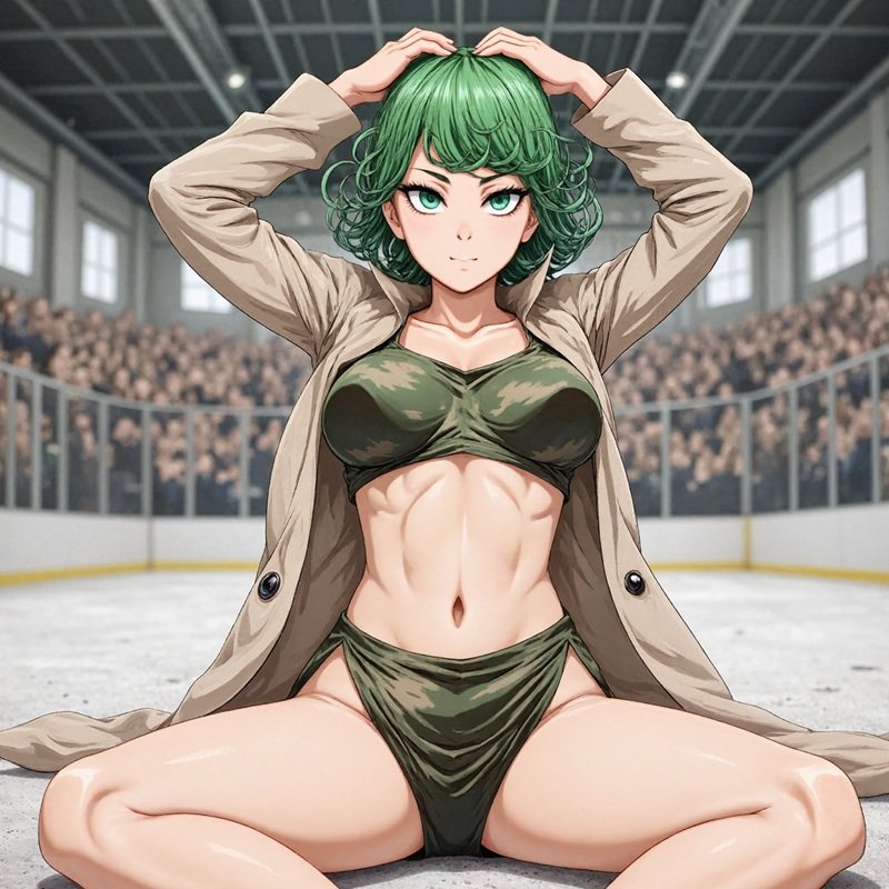 Tatsumaki cosplay bikini nóng bỏng, dáng vẻ kiêu sa