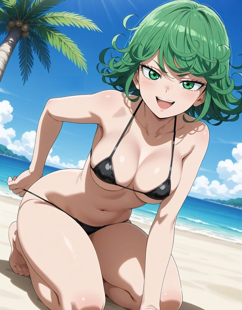Tatsumaki bikin xanh nổi bật, vẻ đẹp gợi tình One Punch Man