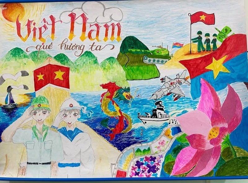 tranh vẽ chủ quyền biển đảo việt nam 10