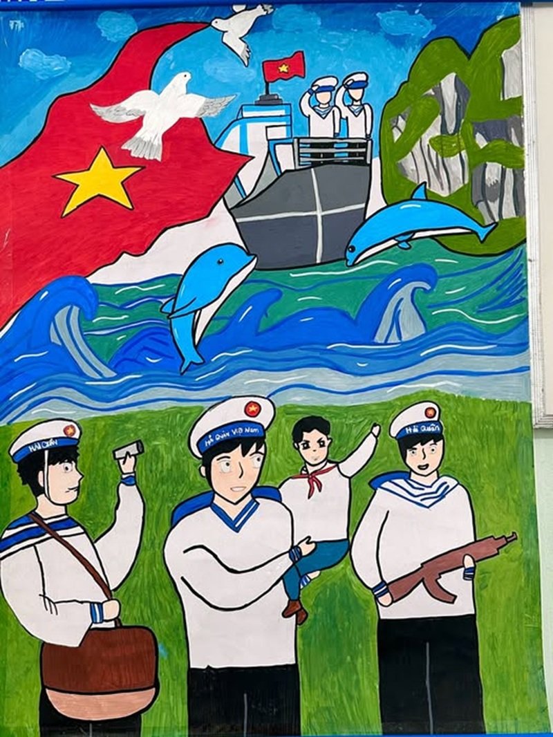 tranh vẽ chủ quyền biển đảo việt nam 16
