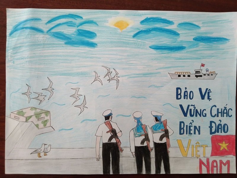 tranh vẽ chủ quyền biển đảo việt nam 19