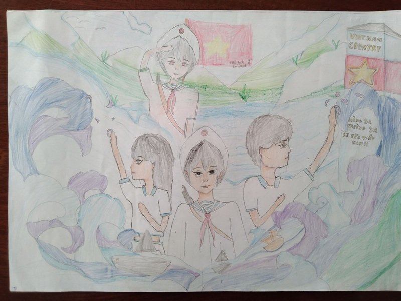 tranh vẽ chủ quyền biển đảo việt nam 20