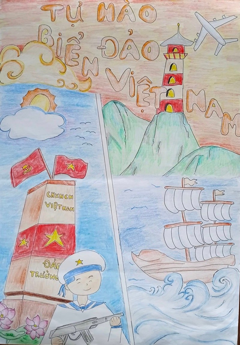 tranh vẽ chủ quyền biển đảo việt nam 28