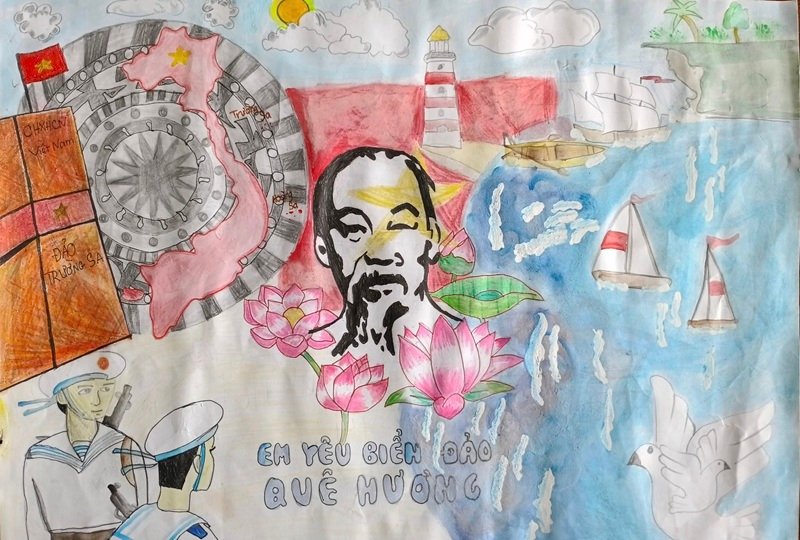 tranh vẽ chủ quyền biển đảo việt nam 29