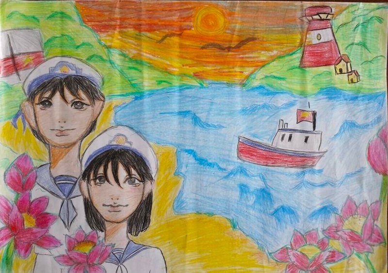 tranh vẽ chủ quyền biển đảo việt nam 31