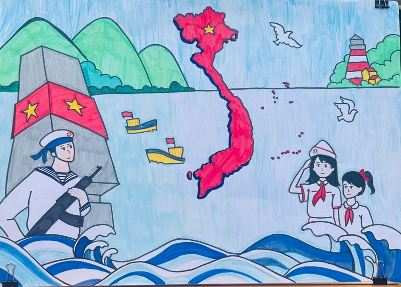 tranh vẽ chủ quyền biển đảo việt nam 36