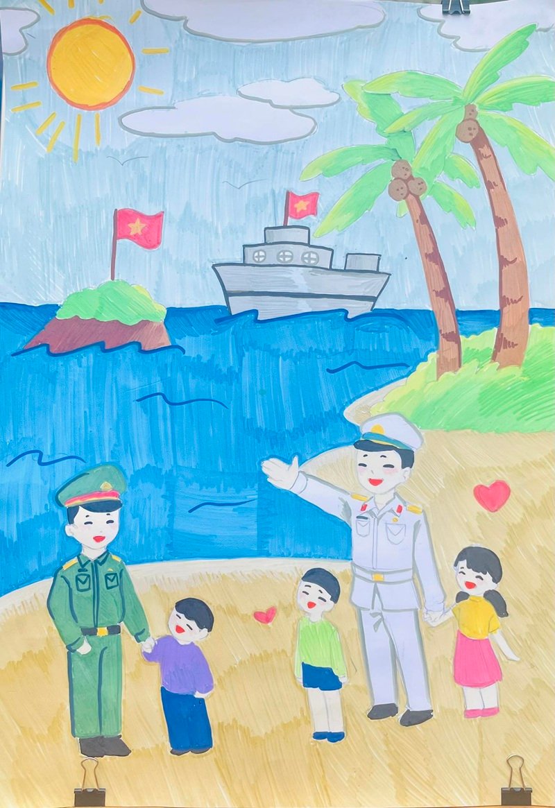 tranh vẽ chủ quyền biển đảo việt nam 37