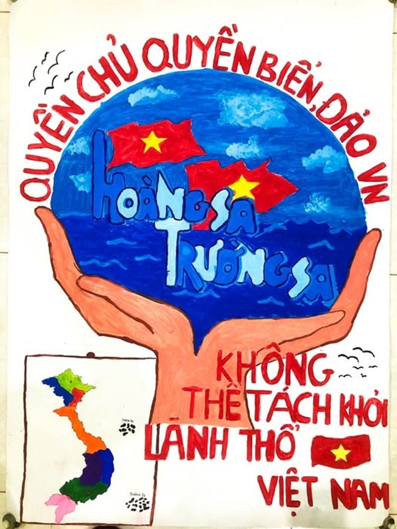 tranh vẽ chủ quyền biển đảo việt nam 4