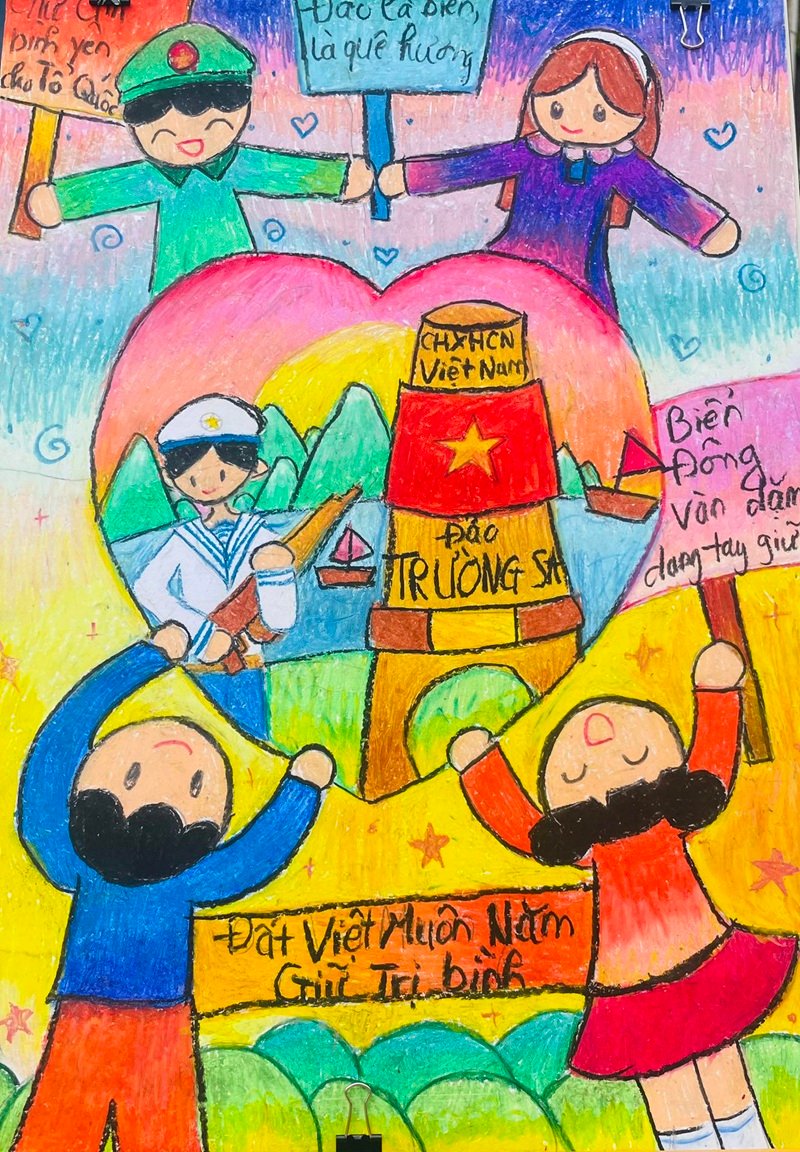 tranh vẽ chủ quyền biển đảo việt nam 40