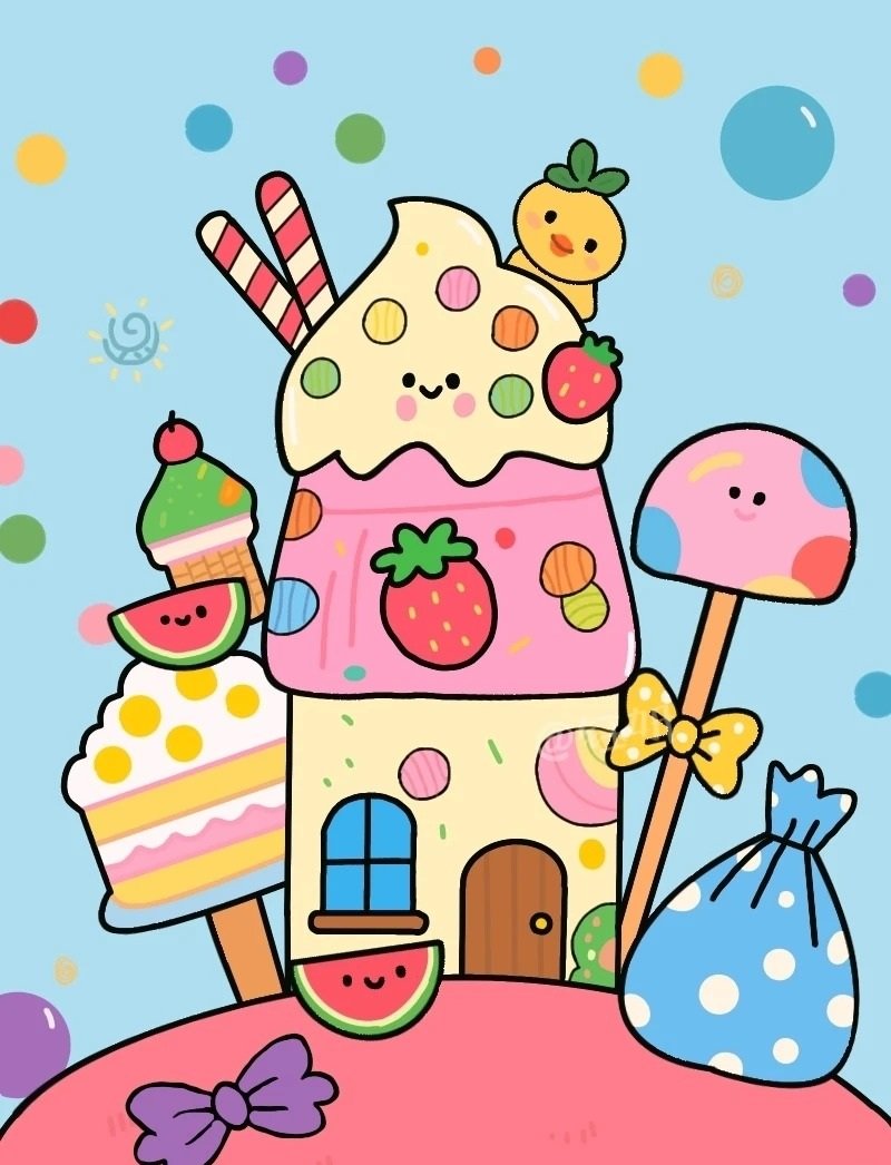 vẽ ngôi nhà đẹp đơn giản 11