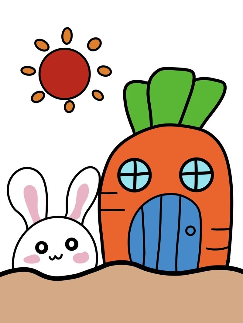 vẽ ngôi nhà đẹp đơn giản 14