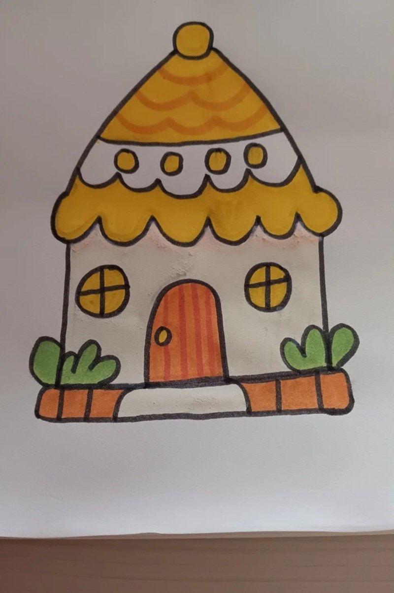 vẽ ngôi nhà đẹp đơn giản 20