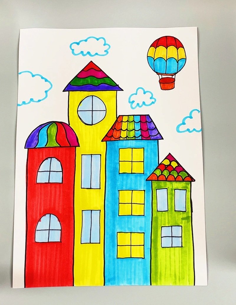 vẽ ngôi nhà đẹp đơn giản 26