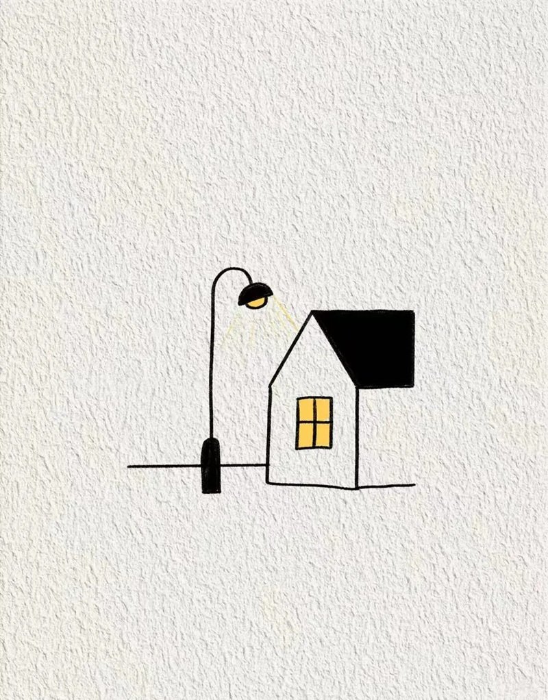 vẽ ngôi nhà đẹp đơn giản 27