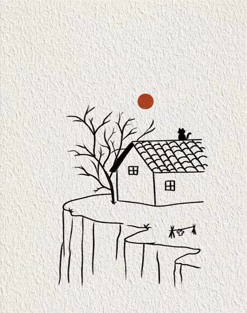 vẽ ngôi nhà đẹp đơn giản 28