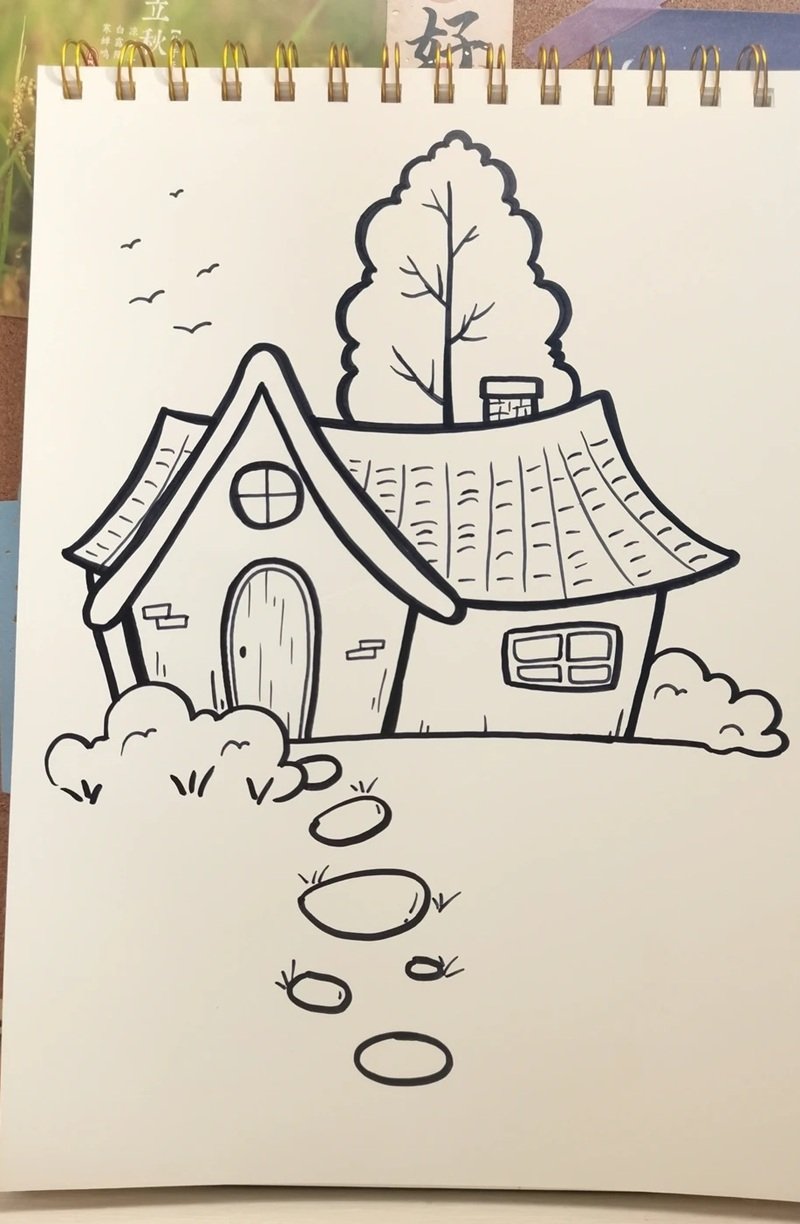 vẽ ngôi nhà đẹp đơn giản 31