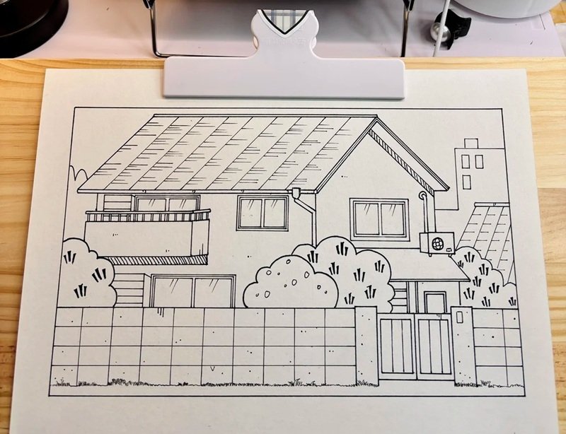 vẽ ngôi nhà đẹp đơn giản 40