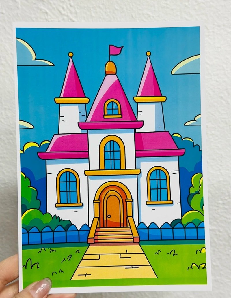 vẽ ngôi nhà đẹp đơn giản 9