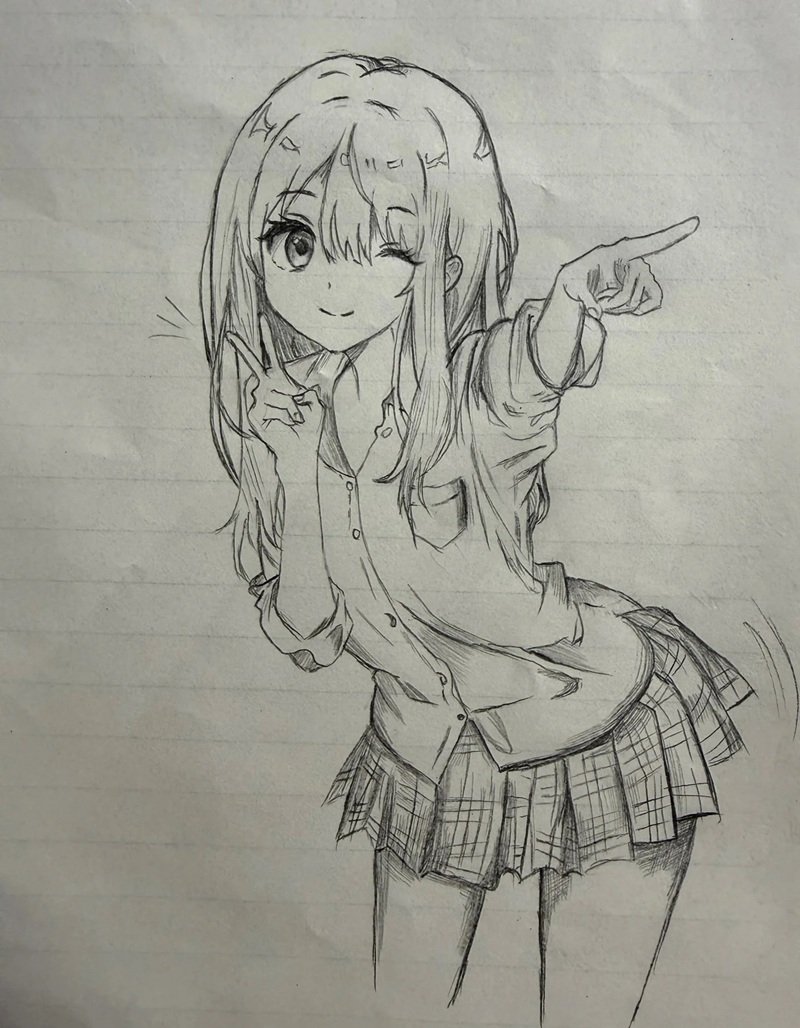 vẽ nhân vật anime 6