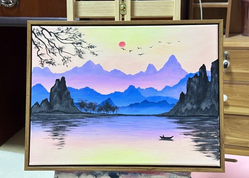 vẽ phong cảnh thiên nhiên 15