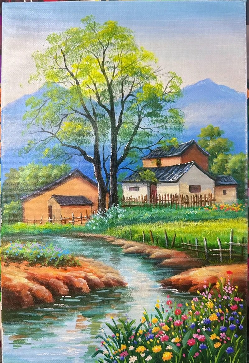 vẽ phong cảnh thiên nhiên 16