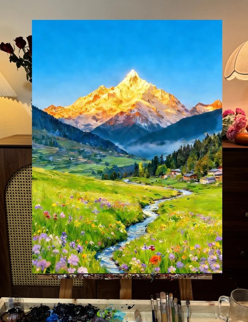 vẽ phong cảnh thiên nhiên 2