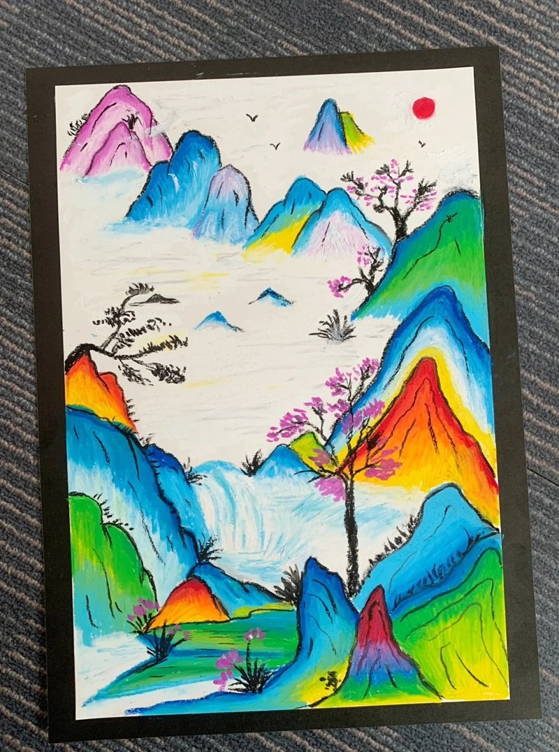 vẽ phong cảnh thiên nhiên 4