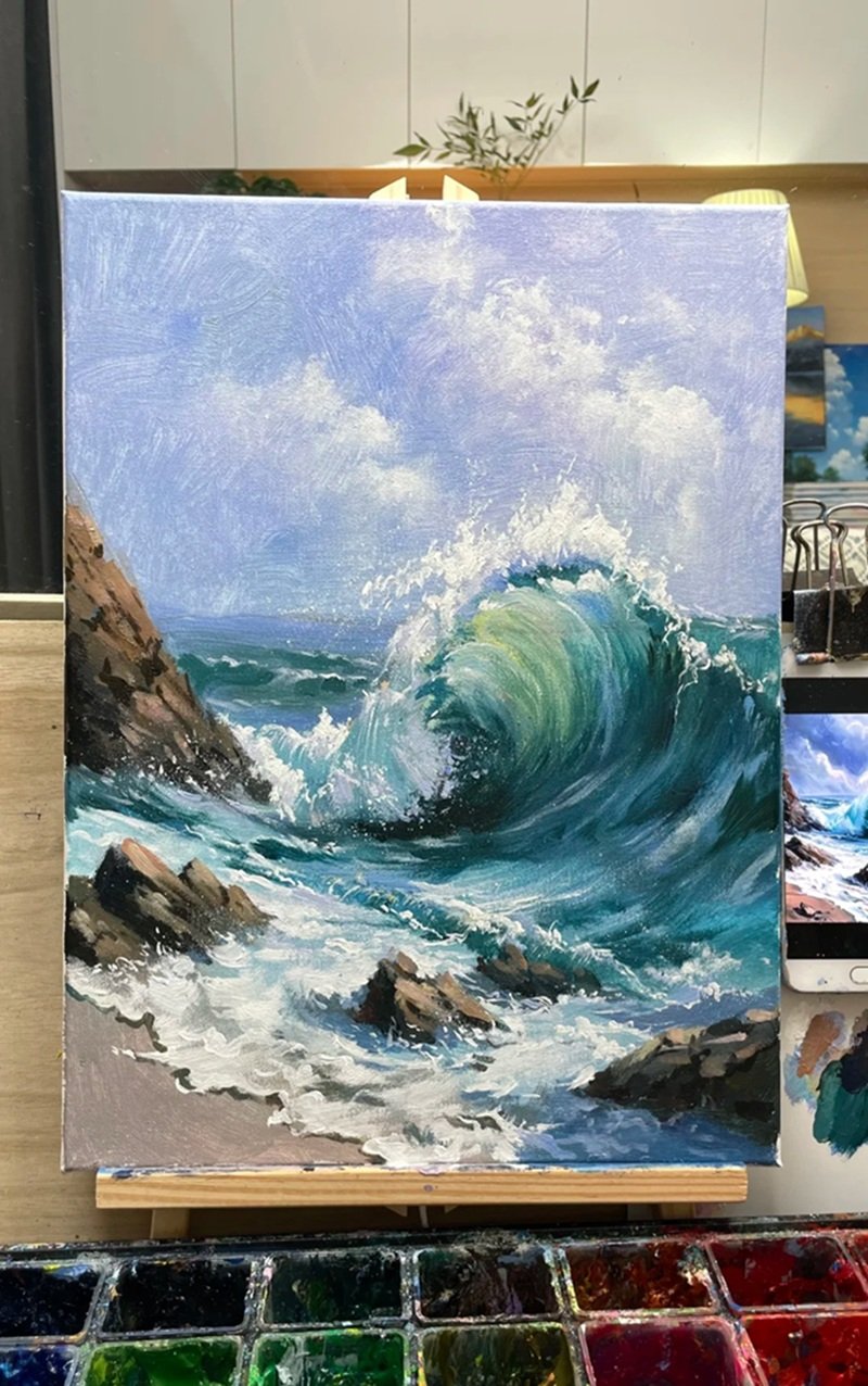 vẽ phong cảnh thiên nhiên 6