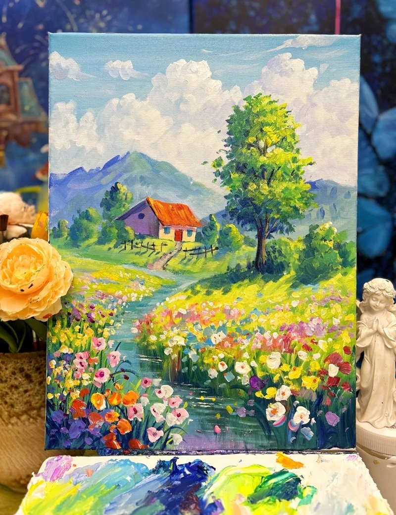 vẽ phong cảnh thiên nhiên 7