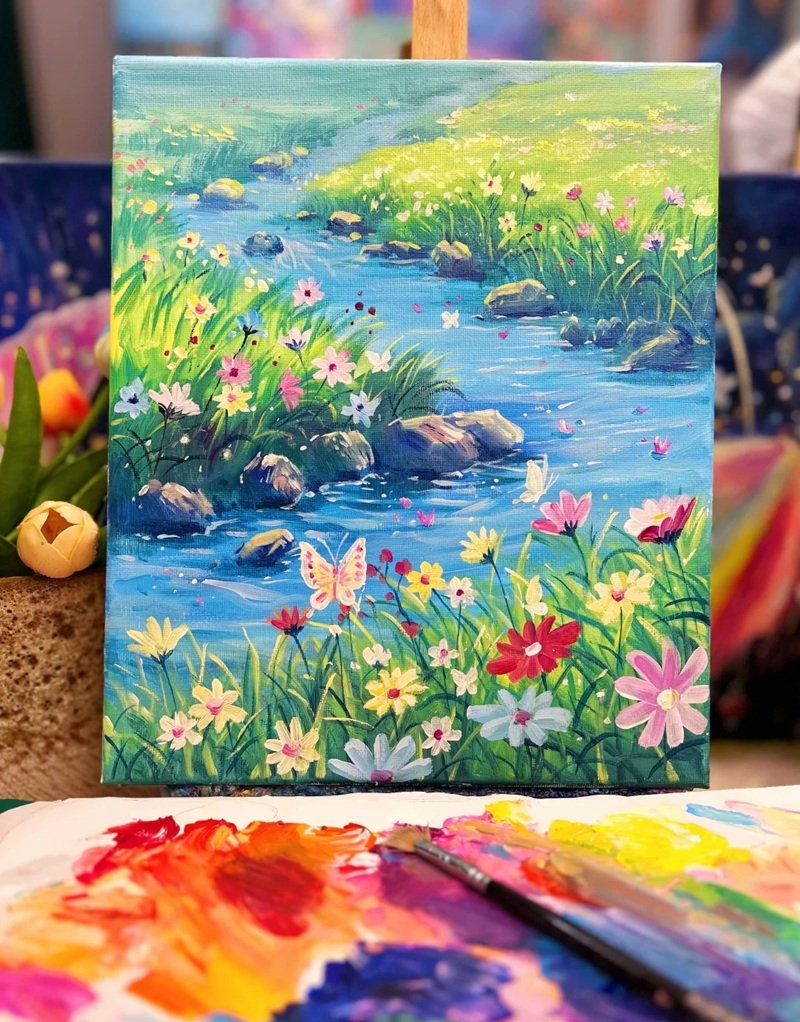 vẽ phong cảnh thiên nhiên 9