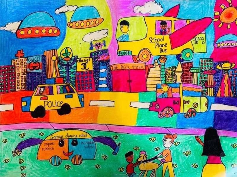 vẽ thành phố tương lai 11