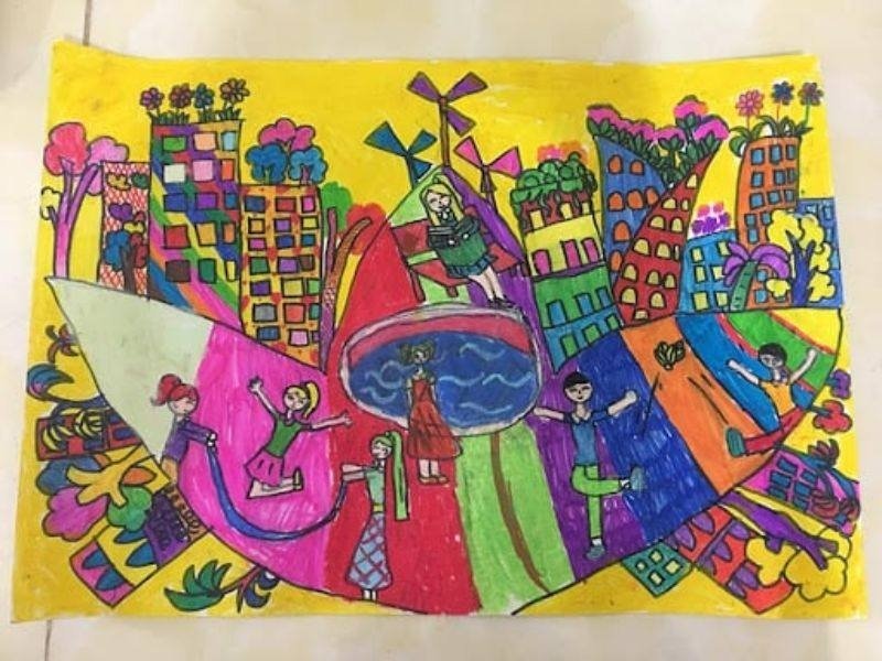 vẽ thành phố tương lai 21