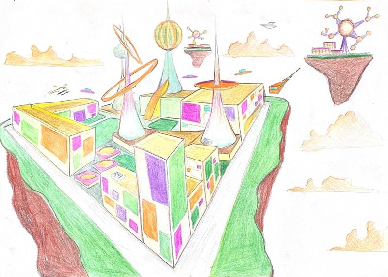 vẽ thành phố tương lai 25