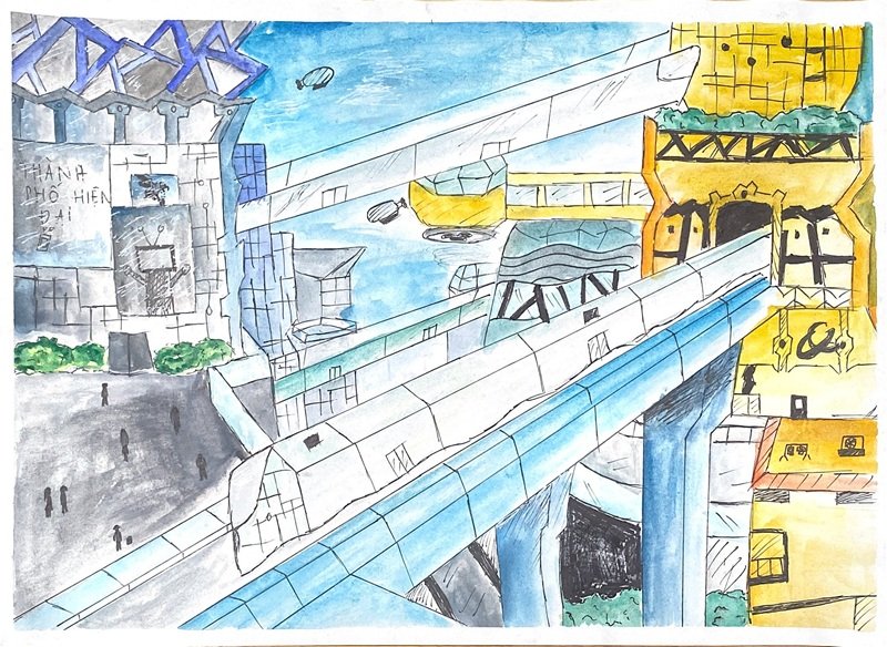 vẽ thành phố tương lai 29