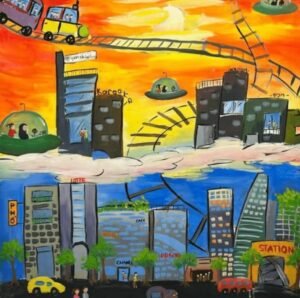 90+ vẽ thành phố tương lai xanh – xu hướng nghệ thuật 2026