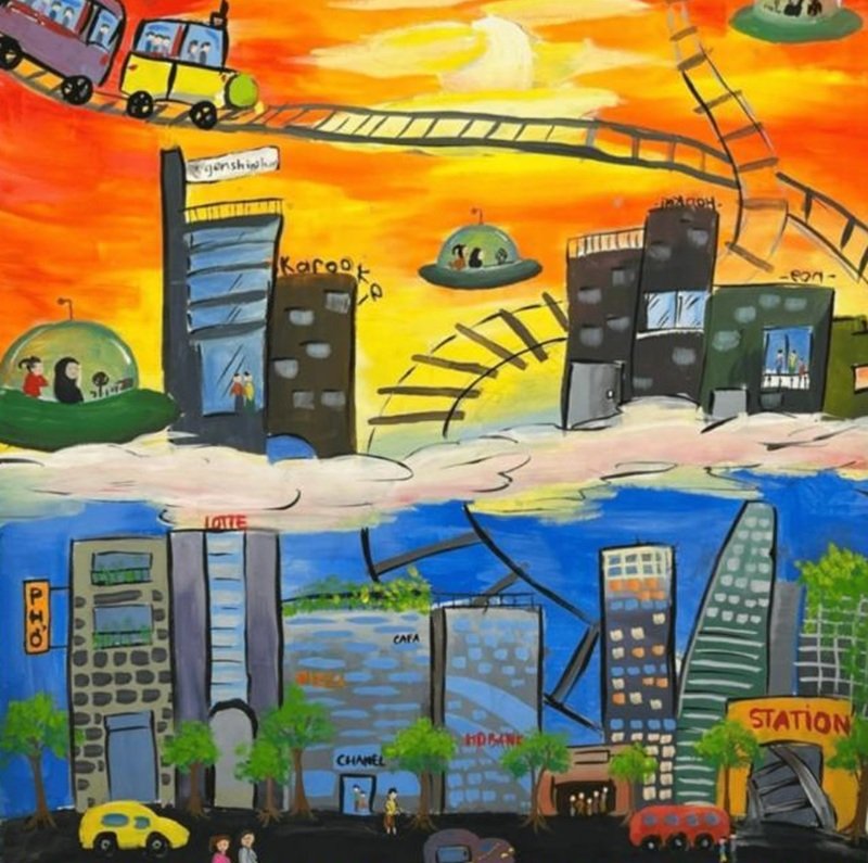 vẽ thành phố tương lai 3