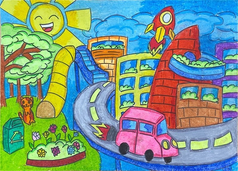 vẽ thành phố tương lai 32