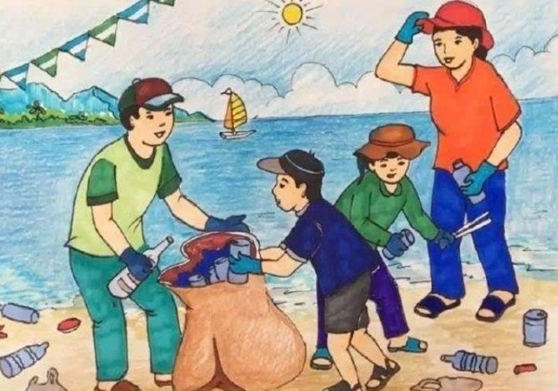 vẽ tranh cổ động bảo vệ môi trường 11