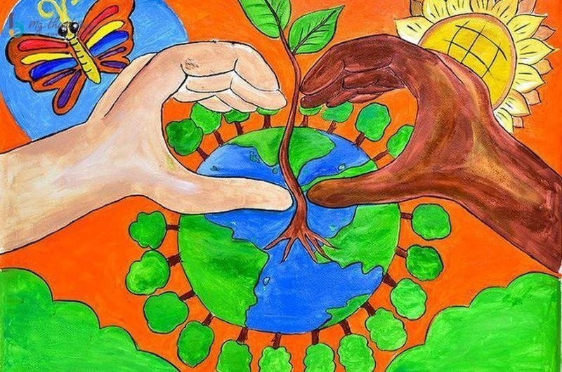 vẽ tranh cổ động bảo vệ môi trường 12