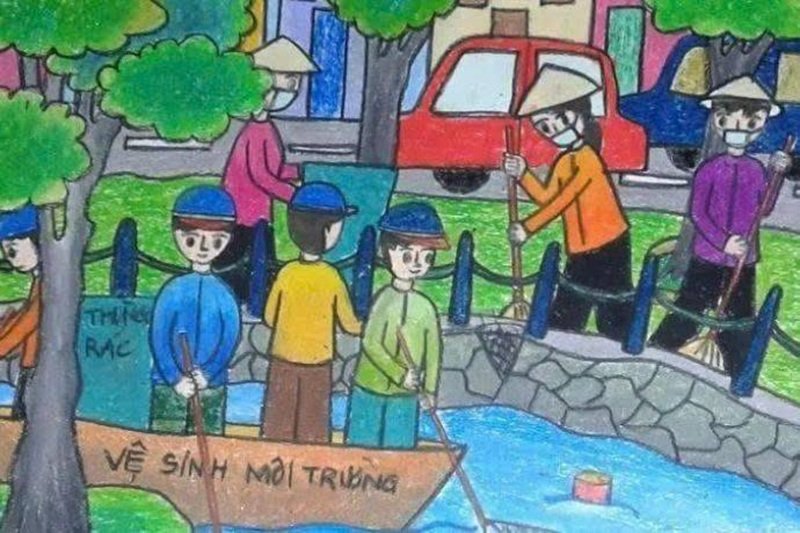 vẽ tranh cổ động bảo vệ môi trường 19