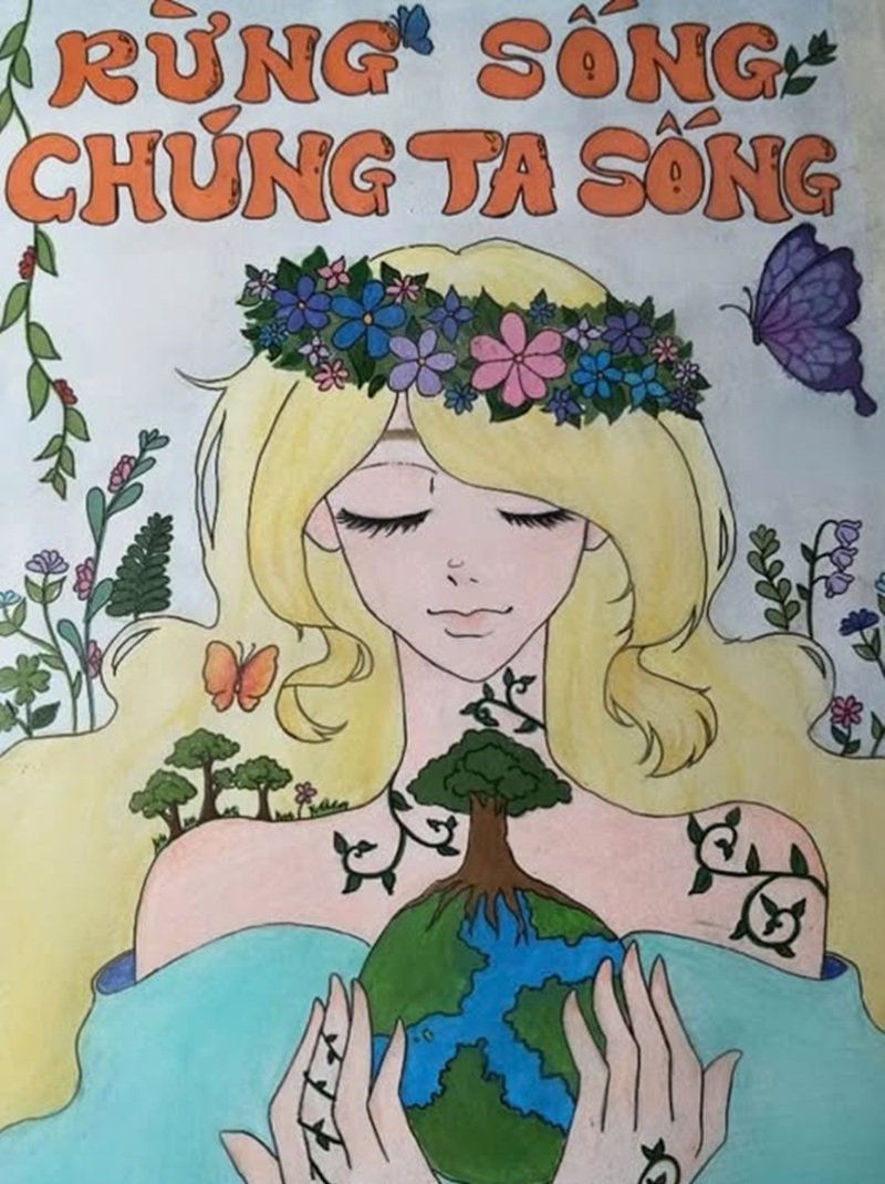 vẽ tranh cổ động bảo vệ môi trường 23