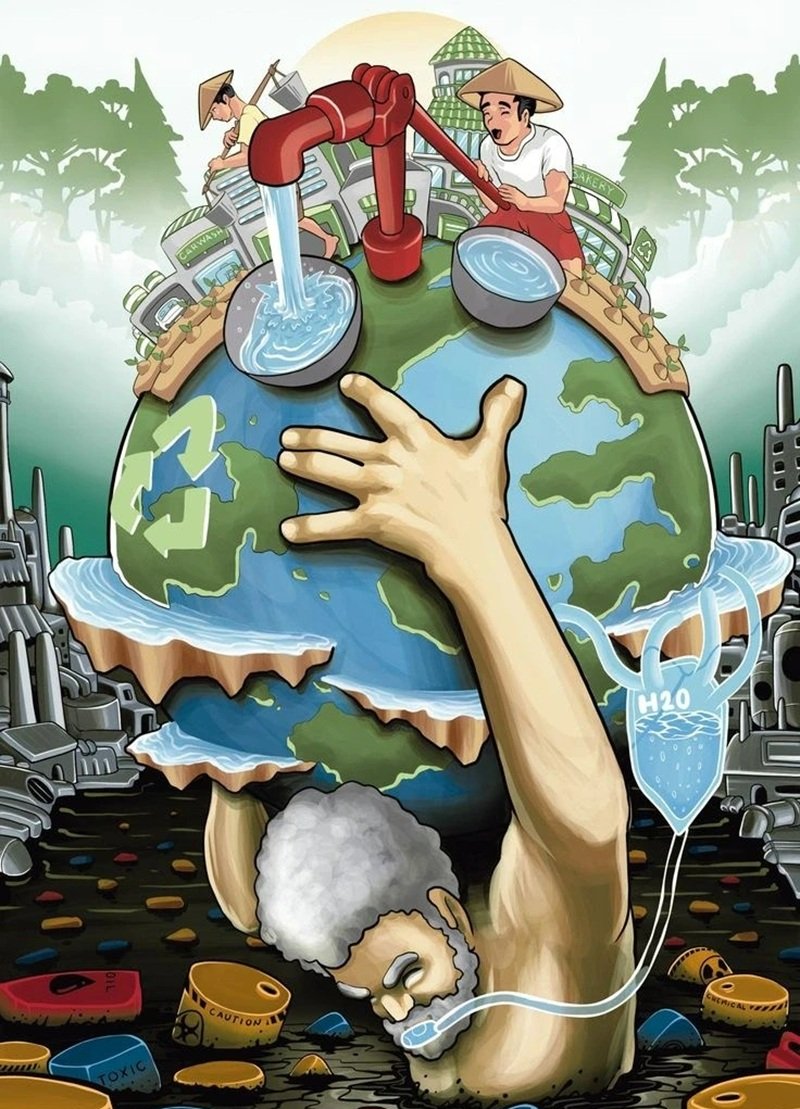 vẽ tranh cổ động bảo vệ môi trường 28