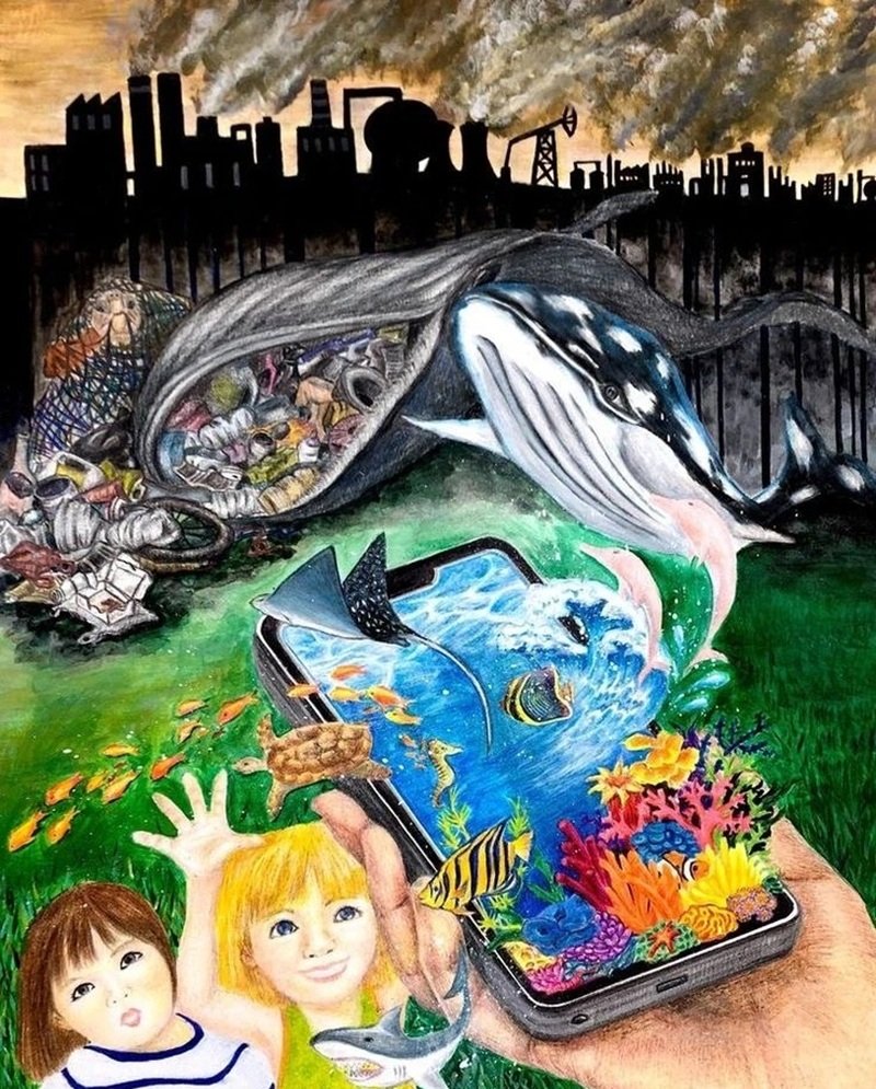 vẽ tranh cổ động bảo vệ môi trường 32