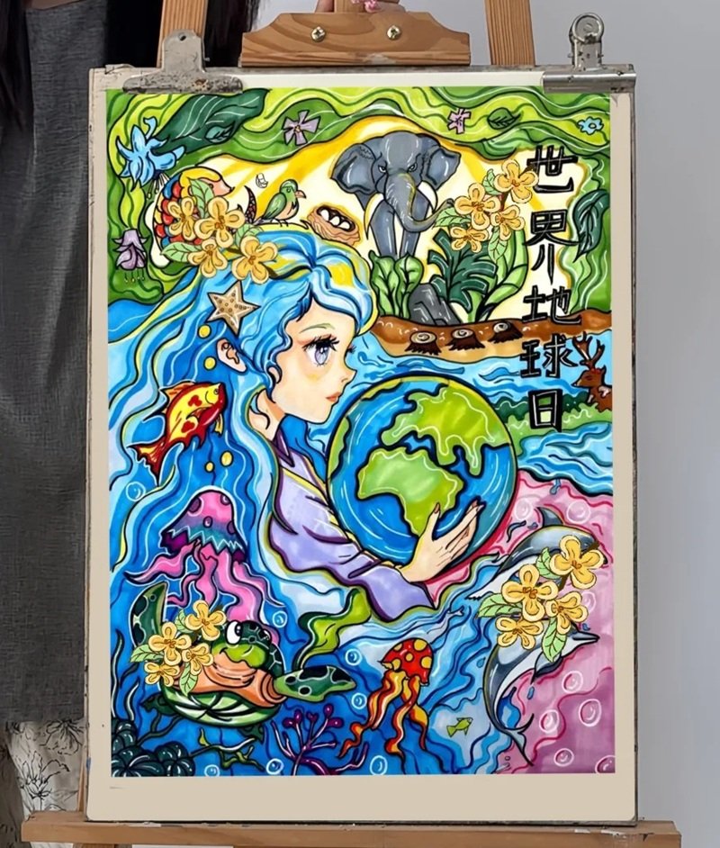 vẽ tranh cổ động bảo vệ môi trường 35