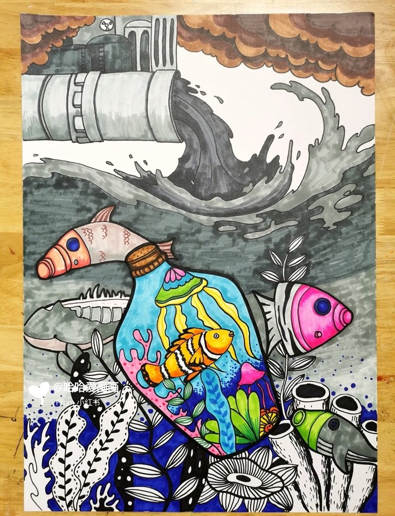 vẽ tranh cổ động bảo vệ môi trường 37