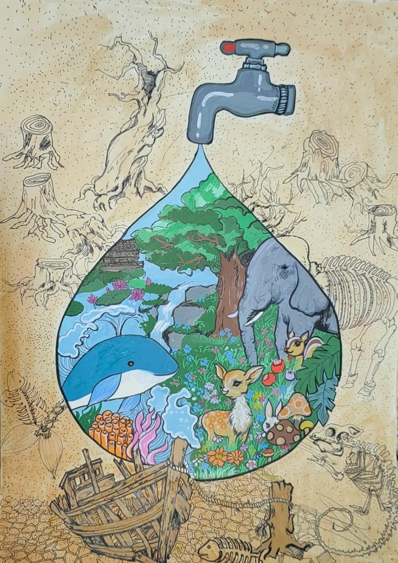 vẽ tranh cổ động bảo vệ môi trường 38