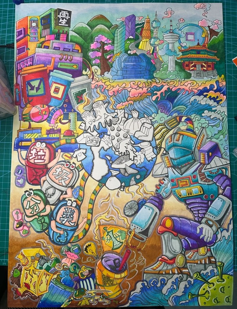 vẽ tranh cổ động bảo vệ môi trường 39