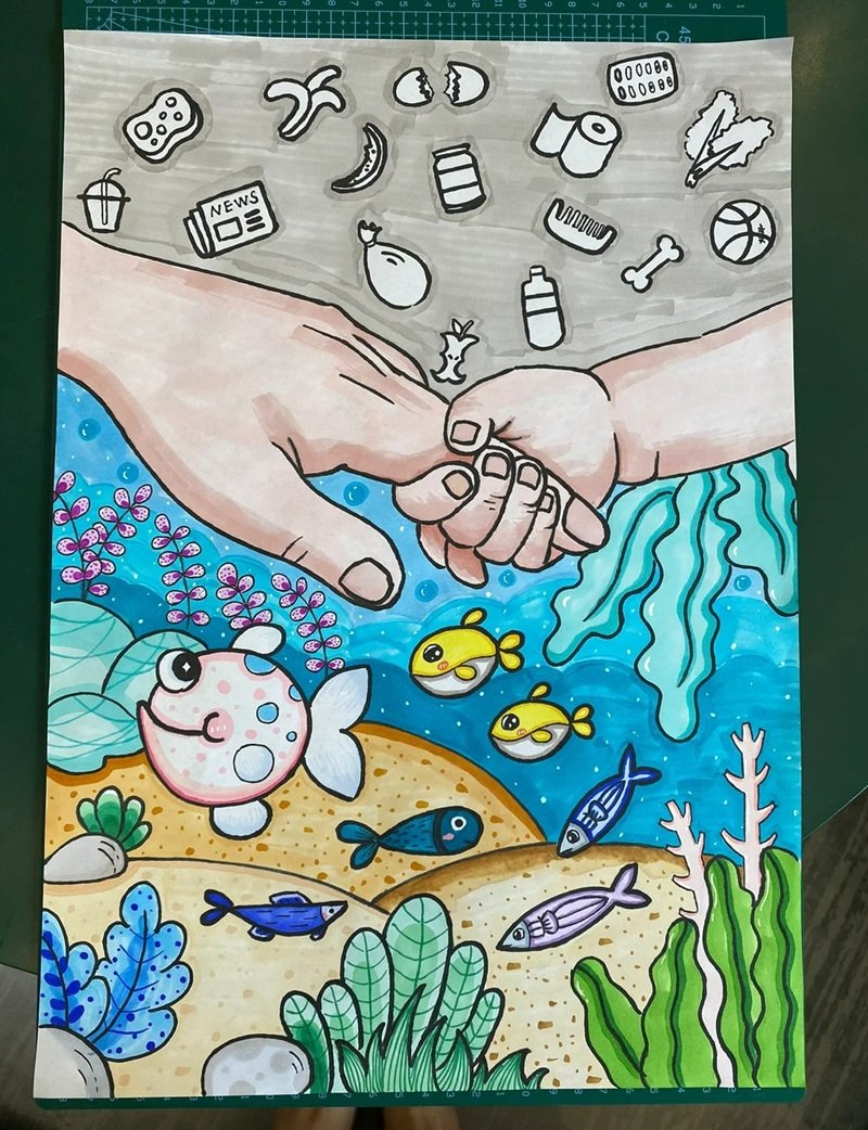 vẽ tranh cổ động bảo vệ môi trường 40