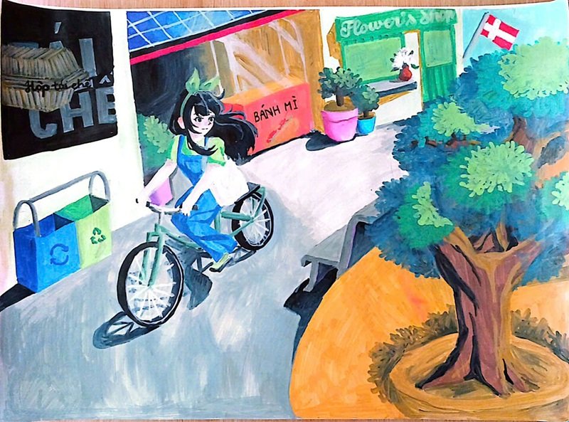 vẽ tranh đan mạch trong mắt em 1