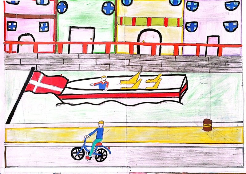 vẽ tranh đan mạch trong mắt em 13